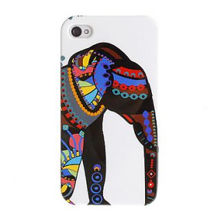 Ethnic Style Dressed Elephant Pattern Hard Case for iPhone 4/4S