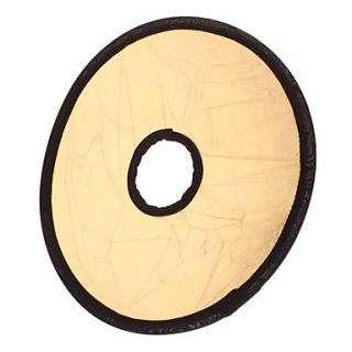 Collapsible Mid sized Flash Reflector Board   Silver Golden (30CM  Diameter)