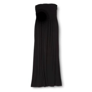 Merona Womens Strapless Maxi Dress   Black   XL