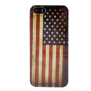 Vintage USA Amerian National Flag Black Hard Case Cover for iPhone 5/5S