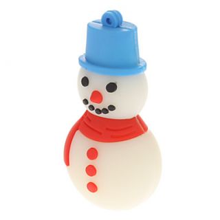 Plastic Christmas Snowman Model USB 32GB