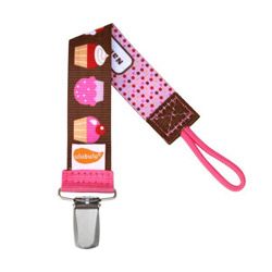 Personalized Pacifier Clip In Omg Cupcakes