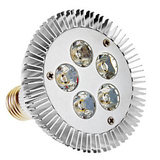 E27 5W 5 LED 400LM 3000K Warm White Light LED Spot Bulb