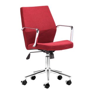 Zuo Holt Low Back Office Chair   Red