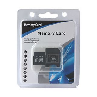 2GB MiniSD Memory Card with SD adapter (CMC007)