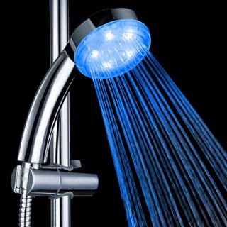 Chrome Finish Temperature controlled 3 Colors LED Hand Shower
