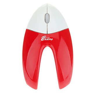 CAPRO V5 2.4G Wireless Optical Mouse (Red)