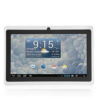 A13 7 Inch Android 4.1 Touch Screen Tablet(Wifi,Dual Camera,RAM 512MB,ROM 4G) White
