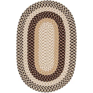 Plymouth Reversible Braided Indoor/Outdoor Oval Rugs, Natural