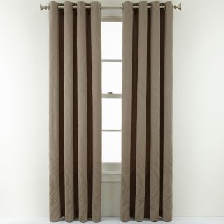 ROYAL VELVET Whittier Grommet Top Curtain Panel, Gray