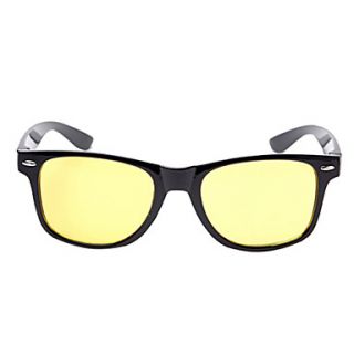 Black Frame Yellow Lens Night Vision Goggles Eyeglasses for Drivers