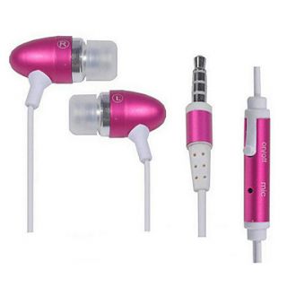 Earphone With Super Bass Microphone Speaker For IPhone Smartphone  IPod 3.5mm Metal
