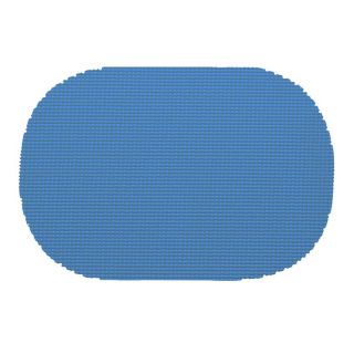 Kraftware Fishnet Oval Placemat   Set of 12 Process Blue   12236