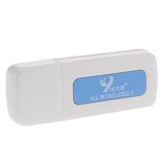 USB 2.0 HI Speed SD/microSD/MMC Card Adapter