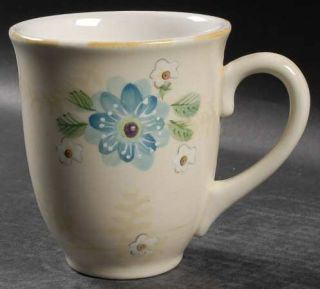 Pfaltzgraff Vintage Floral Mug, Fine China Dinnerware   Handpainted Floral On Cr