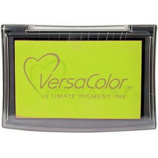 Versacolor Lime Ink Pad (Lime Acid freeNon toxicFade resistantSuperior pigment inkUnique hinged lidDimensions 1.87 inch x 3 inch pigment inkpadConforms to ASTM D 4236Imported )