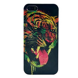 Terror Tiger Pattern Plastic Back Cover for iPhone 5/5S