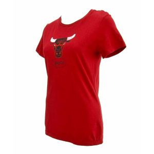 Chicago Bulls NBA Womens Bigger Retro Logo T Shirt