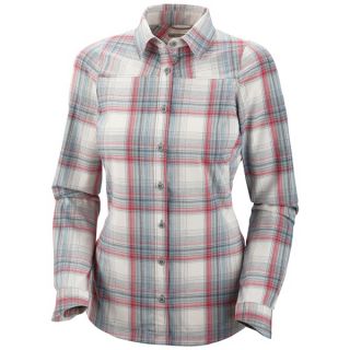 Columbia Sportswear Saturday Trail Plaid Shirt   UPF 50  Long Sleeve (For Women)   SEA SALT (L )