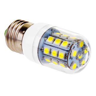 E27 4W 30x5050SMD 450LM 6000 6500K Cool White Light LED Corn Bulb (220V)