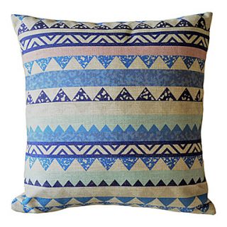 Modern Blue Stripe Decorative Pillow Cover