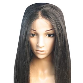 18inch Straight Middle Part Brazilian Remy Hair Full Lace Wig
