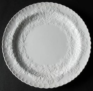 Spode Savoy White (No Trim) 12 Chop Plate/Round Platter, Fine China Dinnerware