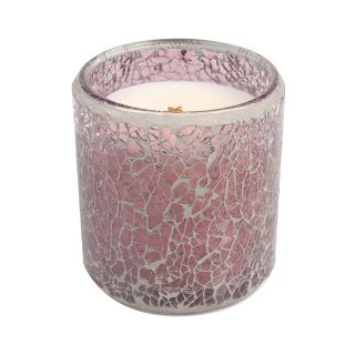 Woodwick Mosaic Jar Wild Poppies Candle, Purple