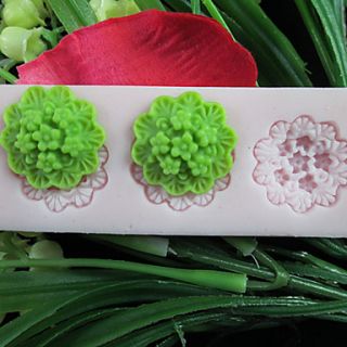 Three Holes Oblong Flower Silicone Mold Fondant Molds Sugar Craft Tools Resin flowers Mould Molds For Cakes