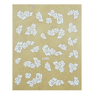 1PCS Rose Pattern Wedding Nail Art Sticker