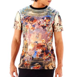 akademiks Chapel Sublimation Tee, Black, Mens