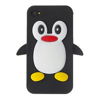 3D Duck Pattern Silicone Soft Case for iPhone 4/4S