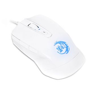 G3000 DPI Free Switch USB Wired Gaming Mouse White