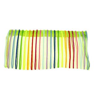 Color Bar Feature Green Cosmetic Bag