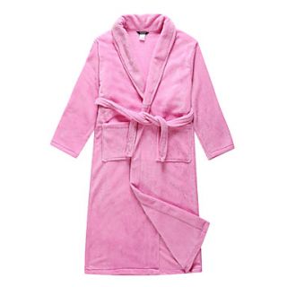 Bath Robe, Velour Pink Solid Colour Garment   2 Size Available