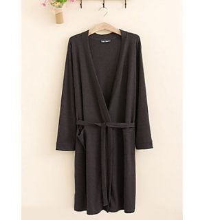 Bath Robe,High class Terry Cotton Dark Grey Solid Colour Garment