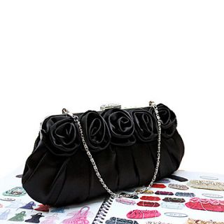 Kaunis WomenS Fashion Delicate Satin Bag(Black)