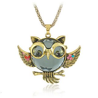 Yumfeel Womens Vintage Owl Pattern Necklace