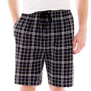 Stafford Knit Pajama Shorts, Black, Mens