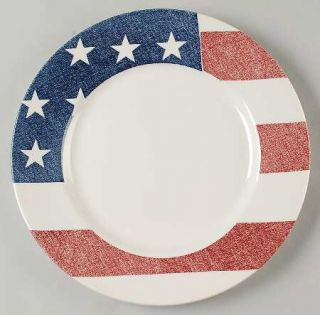 Royal Stafford Flag Dinner Plate, Fine China Dinnerware   American Flag,Smooth,N