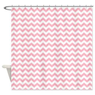  pink chevrons zigzag Shower Curtain  Use code FREECART at Checkout