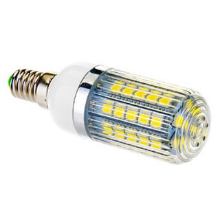 E14 9W 47x5060SMD 650LM 5500 6500K Cool White Light LED Corn Bulb (210 240V)