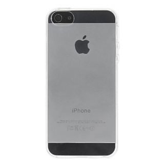 Quality Transparent Smooth Case with Screen Film 2 Pcs and Cleaning Cloth for iPhone 5/5S