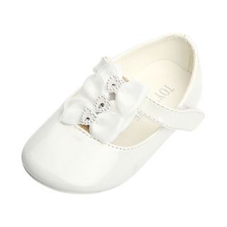 Lovely Leatherette Flat Heel Flats with Bowknot/Beadings Flower Girl Shoes(More Colors)
