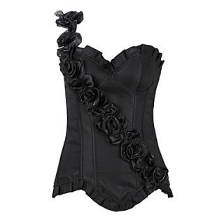 Darling Clothes Womens Black One Shoulder Sexy Corset