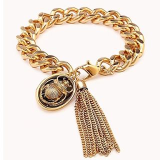 Shining Fashion Alloy Tassel Insect Chain Bracelet (Screen Color)