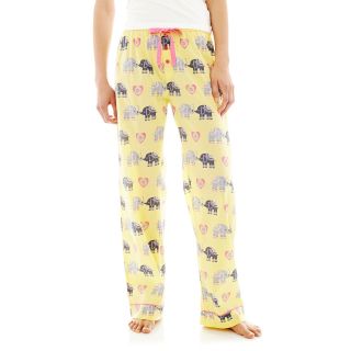 INSOMNIAX Cotton Sleep Pants, Yellow, Womens