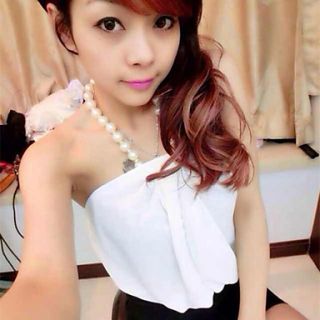 Shinubi Casual Sexy Chiffon Dress(White)