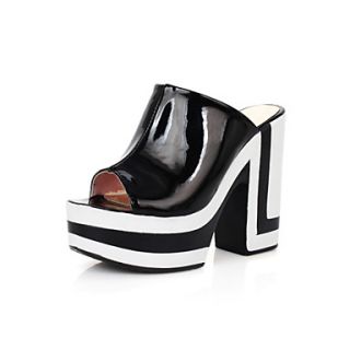 Leather Womens Chunky Heel Platform Sandals Shoes(More Colors)