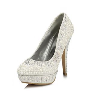 Paillette Womens Wedding Stiletto Heel Platform Pumps/Heels With Rhinestone Shoes